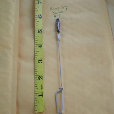 15 PCS HEAVY DUTY S. S. 6"X.062 LONG SHANK COASTLOCK SNAP/#7 SWIVEL 600 LBS TEST for Toothy Critters, Rigging Baits and Lures for Saltwater & Freshwater.