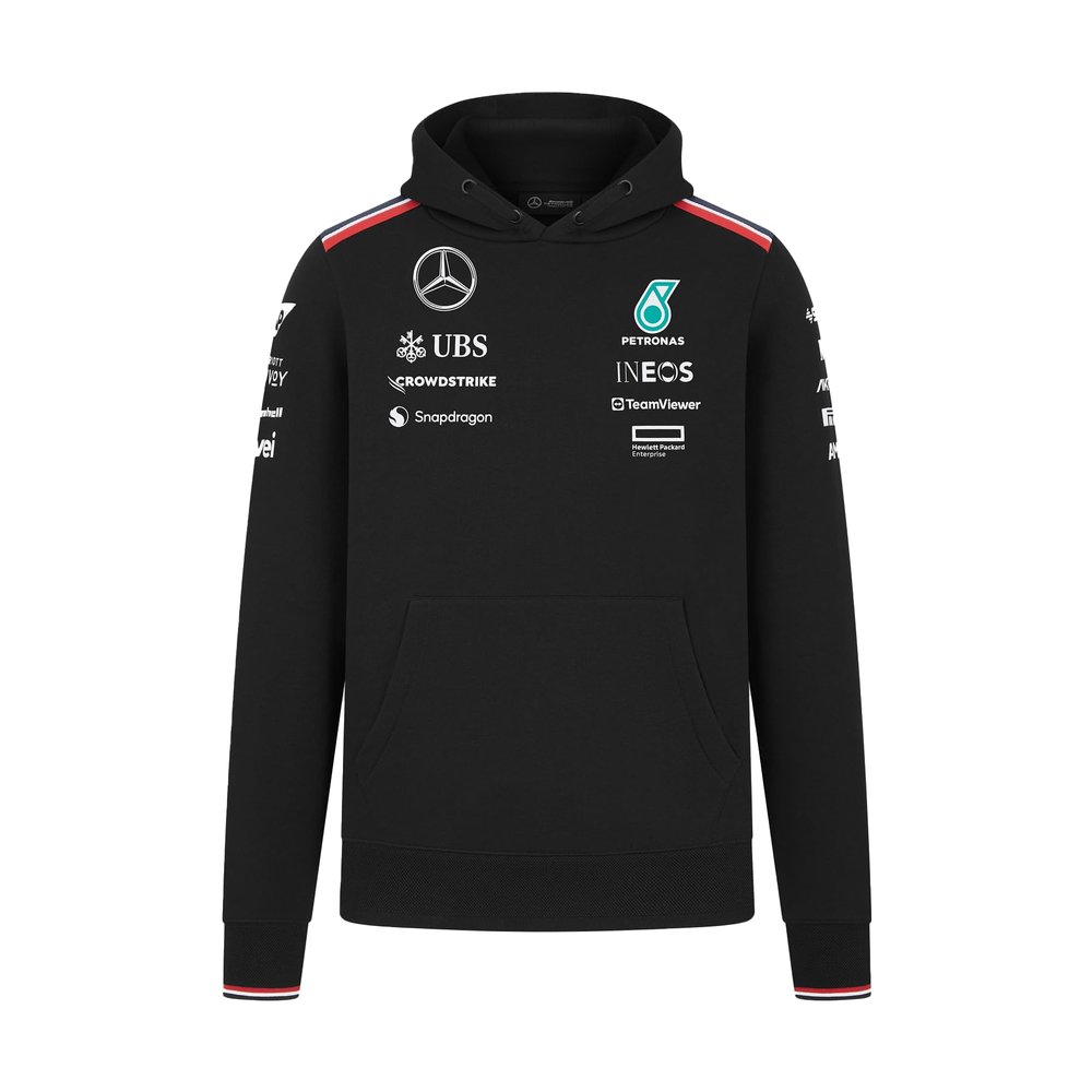 Mercedes AMG Petronas F1 Men's 2024 Team Hoodie - Black - Size: XS
