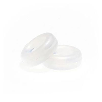 TakenE 10 Pair of Non-Slip Round Silicone Ear Hook Accessories Silicone Non-Slip Outdoor Sports Tools (Color : 10 White)