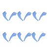 6/2 Pairs Non-Slip Eyeglass Hook Silicone Anti-Slip Ear Grips Comfort Glasses Retainers Fit Compatible Spectacle Sunglasses Reading Glasses (Color : Blue 6 Pairs) view 1