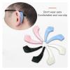 TakenE 2Pcs Glasses Non-slip Sleeve Movement Does Not Fall without Hurting Ears Ear Hooks Silicone Anti-slip Mirror Sleeves (Color : Black) view 3