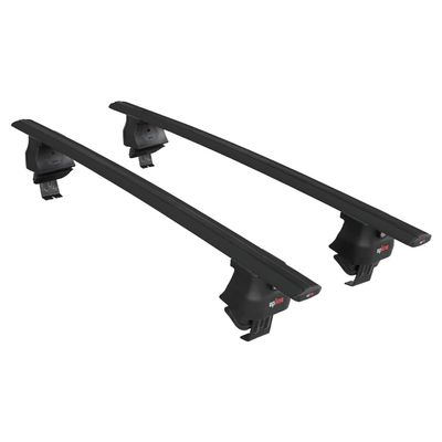 acpar Compatible with Peugeot 5008 II (P87) Post-Facelift 2021-2024 ACE-4 Car Roof Rack Cross Bar Black Aluminium 2 Bars