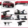acpar Compatible with Peugeot 5008 II (P87) Post-Facelift 2021-2024 ACE-4 Car Roof Rack Cross Bar Black Aluminium 2 Bars view 4