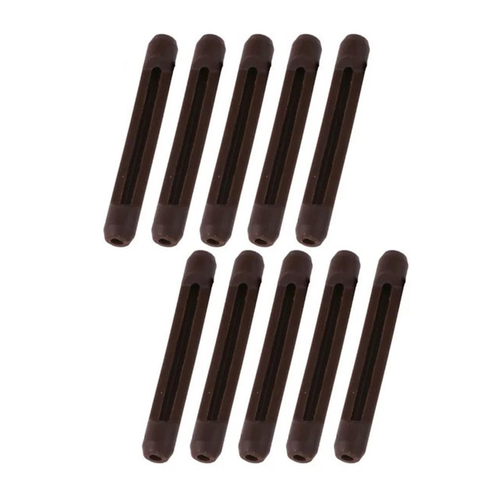 5Pairs Silicone Non-Slip Ear Hook Anti-Slip Elastic Comfort Retainers Fit Compatible Spectacle Reading (Color : Coffee)
