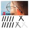 5Pairs Silicone Non-Slip Ear Hook Anti-Slip Elastic Comfort Retainers Fit Compatible Spectacle Reading (Color : Coffee) view 2