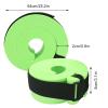 LKPOMI Foam Swim Aquatic Cuffs Water Aerobics Fitness Exercise with Adjustable Elastic Belt, Pool Exercise Weights Water Ankle Arm Belts for Adults and Kids Swimming Fitness Training (Green) view 2