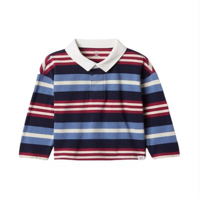 GAP Boys Long Sleeve Rugby Polo Navy Uniform 2YRS