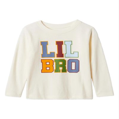 GAP Boys Long Sleeve Graphic T-Shirt Bedrock 291 18-24M