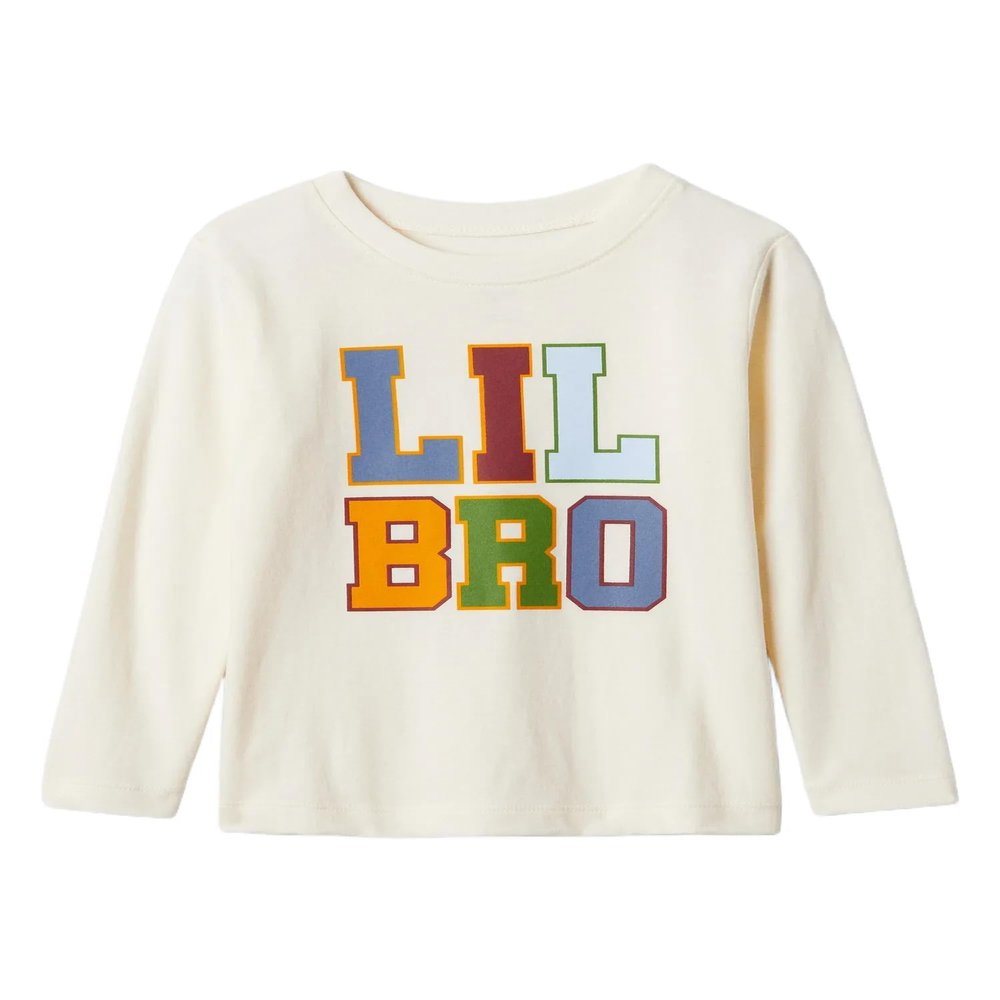 GAP Boys Long Sleeve Graphic T-Shirt Bedrock 291 18-24M