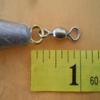 15 in LINE TROLLING Sinker W/#3 Crane Swivel & #2 Wire Eye, 5 OZ for Toothy Critters, Rigging Baits and Lures for Saltwater & Freshwater. view 2