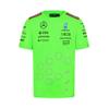 Mercedes AMG Petronas F1 Men's 2024 Team Set Up Tshirt - Green - Size: XS view 1