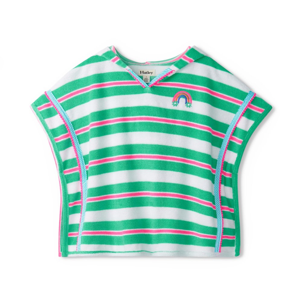 Hatley Girls Swim Hooded Coverup, Biscay Beach, 10 Years
