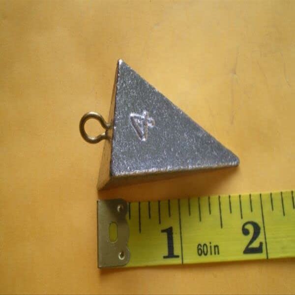 15 PCS. Pyramid Fishing Sinker, 4 OZ. for Toothy Critters, Rigging Baits and Lures for Saltwater & Freshwater.