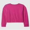 GAP Girls Long Sleeve Elevated Graphic Bright Beet L view 2