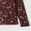 GAP Baby Girls Long Sleeve Rib Tee Burgundy Floral 6-12M view 3