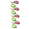 BESPORTBLE 4sets Tiny Fishing Scissors Stainless Steel Antiskid Ambidextrous for Braided Line Soft Lures Leaders Easy Cutting Random Color view 1
