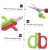 BESPORTBLE 4sets Tiny Fishing Scissors Stainless Steel Antiskid Ambidextrous for Braided Line Soft Lures Leaders Easy Cutting Random Color view 4