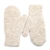 KIDS 100% Wool Mittens, Double-Layer of Natural Dye-Free Mongolian Sheep Wool, Warm Cozy, One pair (Light Gray, Small) view 2