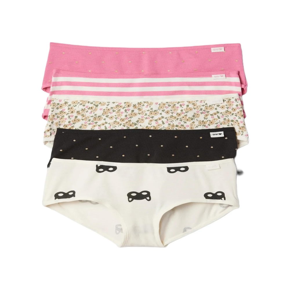 GAP Girls 5-Pack Bikini Underpants Underwear Cat Print L