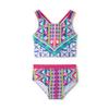 Hatley Girls Swim Tankini Set, Kaleidoscope, 4 Years view 1