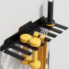 JNIHEEP Gym Home Storage Rack,Home Gym Accessories Hanger with 8 Hooks,Multi-Purpose Heavy Duty Rack for Resistance Bands Jump Ropes Lifting Belt Fitness Bands Barbells(Carabiners Included) view 1