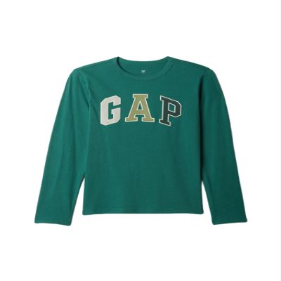 GAP Boys Long Sleeve Logo Tee Balsam Tree XL