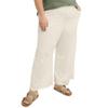 Hanes Women's Originals Plus Size Cropped Wide Leg Pants, French Terry Crop Sweatpants, 25" view 1