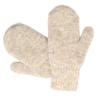 KIDS 100% Wool Mittens, Double-Layer of Natural Dye-Free Mongolian Sheep Wool, Warm Cozy, One pair (Light gray, Large) view 1