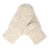 KIDS 100% Wool Mittens, Double-Layer of Natural Dye-Free Mongolian Sheep Wool, Warm Cozy, One pair (Light gray, Large) view 3