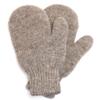KIDS 100% Wool Mittens, Double-Layer of Natural Dye-Free Mongolian Sheep Wool, Warm Cozy, One pair (Dark gray, Medium) view 2