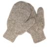 KIDS 100% Wool Mittens, Double-Layer of Natural Dye-Free Mongolian Sheep Wool, Warm Cozy, One pair (Dark gray, Medium) view 3