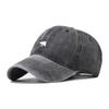 Classic Vintage Washed Cotton Bear Embroidery Hat Men Women Baseball Cap Men Cap for Women Baseball Cap for Men, black, L view 1