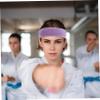 Didiseaon 3pcs Sports Headband Wristband Set Thin Cotton Spandex Purple Bulk Sweat Bands for Head Men Women Fitness Accessory view 4
