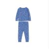 GAP Girls Long John Pajama Set Blue Floral 4 view 1