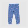 GAP Girls Long John Pajama Set Blue Floral 4 view 4