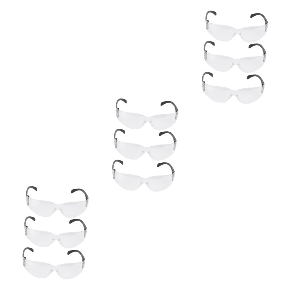 BESPORTBLE 9pairs Riding Glasses Windproof Sand Motorcycle Eyewear for Outdoor Sports Uv Lightweight Cycling for Men and Women Lens Black Frame