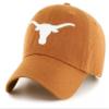 Officially Licensed Texas University Clean Up Hat Classic Relaxed Fit Adjustable Team Logo Embroidered Cap view 1