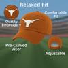 Officially Licensed Texas University Clean Up Hat Classic Relaxed Fit Adjustable Team Logo Embroidered Cap view 4