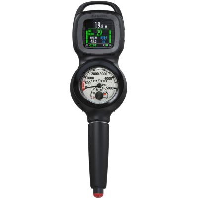 AQUALUNG i330R 2-Gauge Console Dive Computer, PSI Imperial | Compass Compatible, Easy-to-Read Bright Color Screen, 4 Dive Modes, 3-Gas Nitrox Support & Bluetooth 5.0 | Scuba & Free Diving