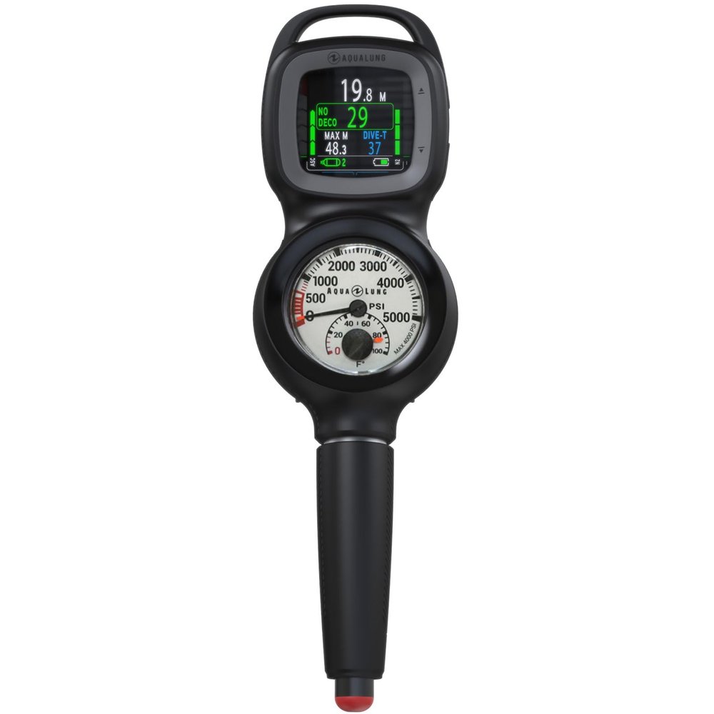 AQUALUNG i330R 2-Gauge Console Dive Computer, PSI Imperial | Compass Compatible, Easy-to-Read Bright Color Screen, 4 Dive Modes, 3-Gas Nitrox Support & Bluetooth 5.0 | Scuba & Free Diving