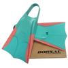 DORSAL Bodyboard Bodysurfing Floating Swimfins (Flippers) Pink/Green Small - Mens US Size 7 - 8 view 1