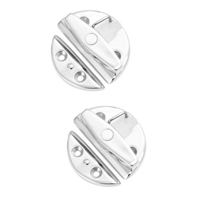 BESPORTBLE 2pcs Box Sturdy Weatherproof Boat Hatch Lock Key Latch Yacht Door Clasp Made of Stainless Steel for Outdoor Use
