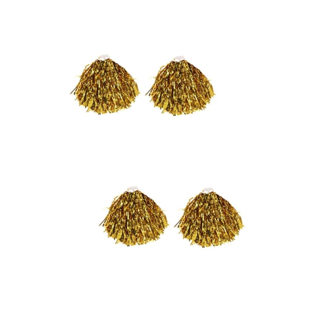 BESPORTBLE 2 Pairs 50g Plastic Ring Pom Poms Cheerleading Kids College High School Cheer Party Decorations