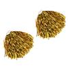 BESPORTBLE 2 Pairs 50g Plastic Ring Pom Poms Cheerleading Kids College High School Cheer Party Decorations view 2