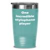 20 Oz Teal Stainless Steel Vacuum Insulated Tumbler Mug with Lid for Stylophone Musical Instrument Player, Gifts for Stylophone Lover view 1