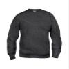 Clique Unisex Stockholm Crewneck Sweatshirt, Anthracite Melange, XS view 1