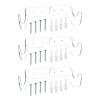 PATIKIL 2.4x3x2 Light Saber Stand Wall Mount, 3 Pairs Acrylic Light Sword Display Holder Wall Bracket Baseball Bats Rack for Home Light Saber Sword, Clear view 1