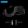 PATIKIL 2.4x3x2 Light Saber Stand Wall Mount, 3 Pairs Acrylic Light Sword Display Holder Wall Bracket Baseball Bats Rack for Home Light Saber Sword, Clear view 2