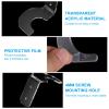 PATIKIL 2.4x3x2 Light Saber Stand Wall Mount, 3 Pairs Acrylic Light Sword Display Holder Wall Bracket Baseball Bats Rack for Home Light Saber Sword, Clear view 4