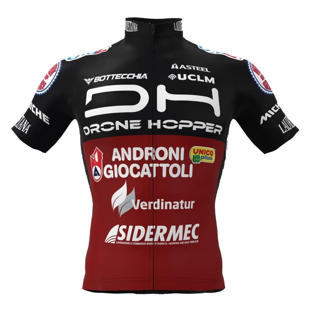 2022 Pro Team AndroniGIOCATTOLI Cycling Jersey for Men,Short Sleeve Quick Dry Bike Shirt (XL)